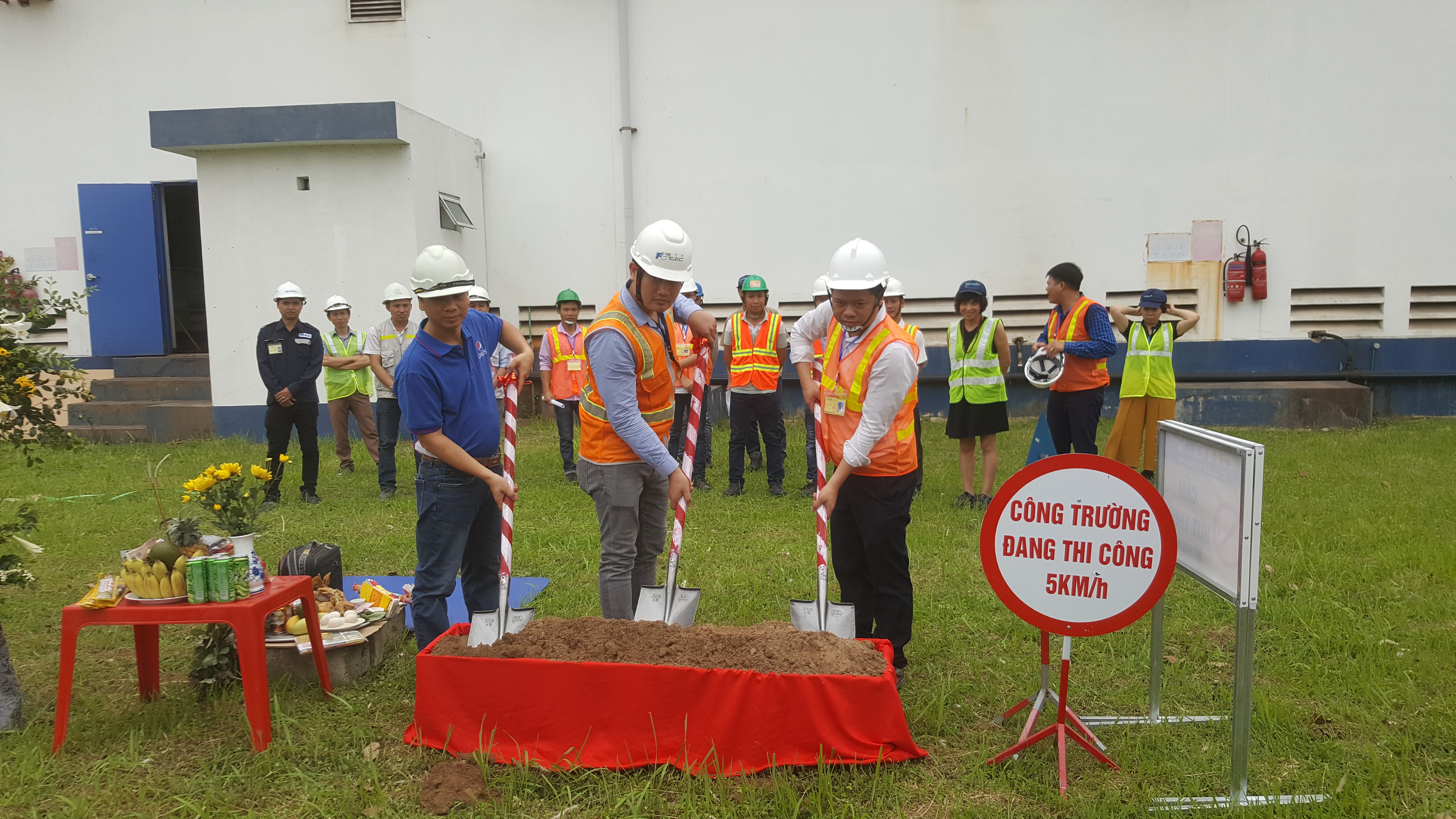 The project team is holding a breaking-ground ceremony at VSIP Bac Ninh.